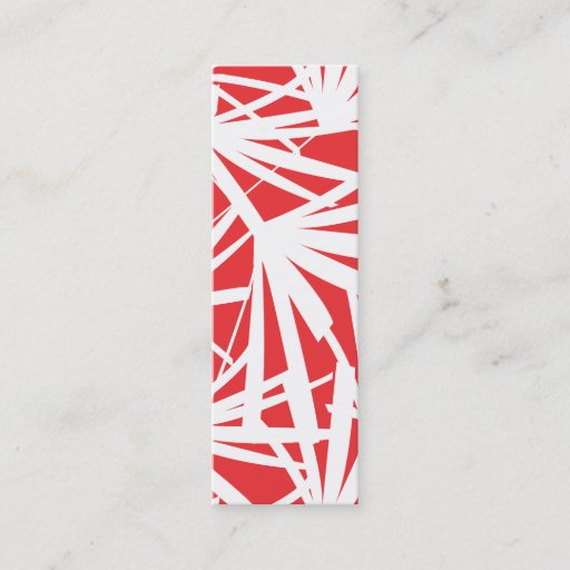 Customizable RED TROPICAL Slim Business Card