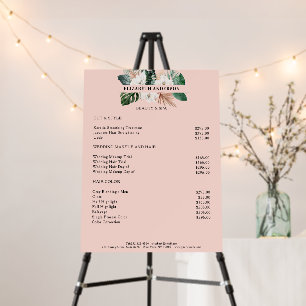 Modern Tropical Salon price list Foam Boards