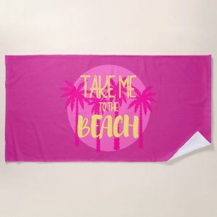Modern Tropical Summer Beach Towel