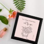 Modern Try Again Woman with Flowers Personalized Gift Box<br><div class="desc">Chic and modern blush pink fix your ponytail and try again gift box features your personalized name and illustrated woman wearing a whimsical floral plant.</div>
