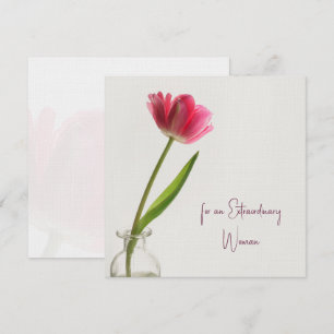 Modern Tulip 8th March International Women’s Day Holiday Card