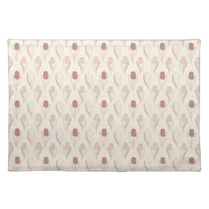 Modern Tulip Floral Pattern Cloth Placemat