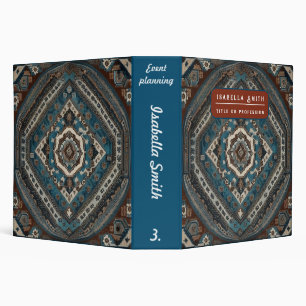 Modern Turkish Beautiful Old Pattern Collection 3 Ring Binder