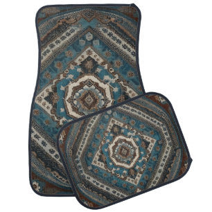 Modern Turkish Beautiful Old Pattern Collection Car Floor Mat