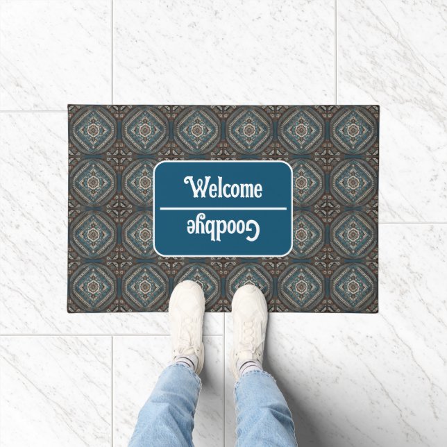Modern Turkish Beautiful Old Pattern Collection Doormat (Indoor)