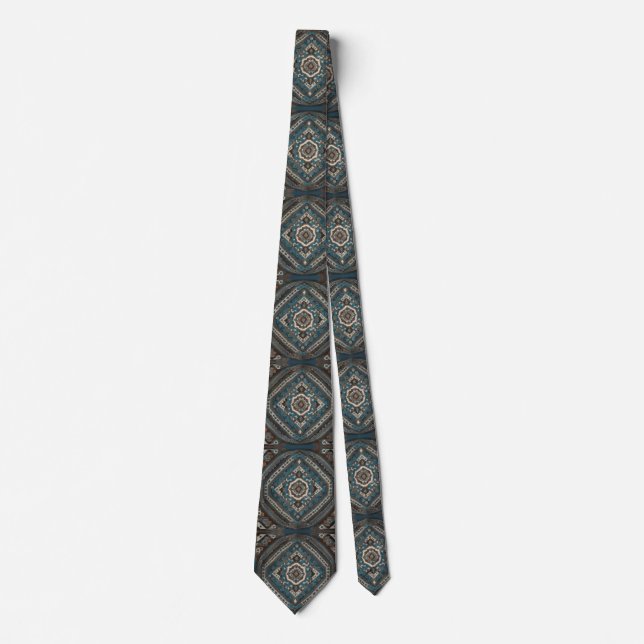 Modern Turkish Beautiful Old Pattern Collection Neck Tie (Front)