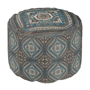 Modern Turkish Beautiful Old Pattern Collection Pouf
