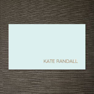 MODERN Turquoise Blue Beauty Salon Professional Business Card