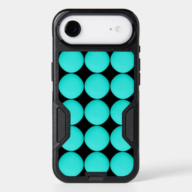 Modern Turquoise Pattern Otterbox iPhone Case (Back)