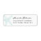 Modern Turquoise Starfish Return Address Label