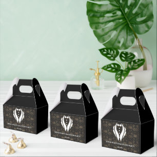 Modern Tuxedo Art Deco Bachelor Party Favor Boxes