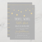 Modern Twinkle Little Star Baby Shower Invitation