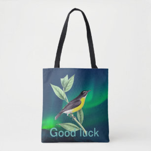 Modern twist good luck green tote bag