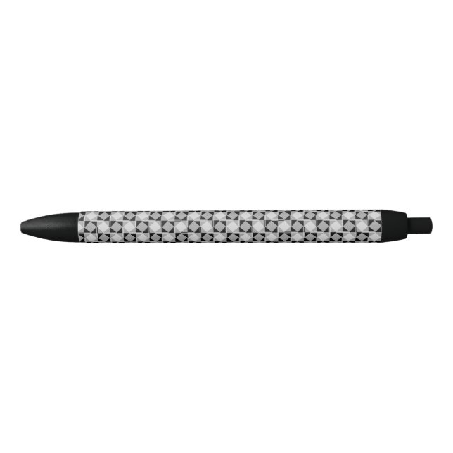 Modern Twisted Checkerboard Pattern  Pen (Front)