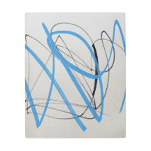 Modern Two-Color Abstract Metal Wall Art