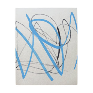 Modern Two-Color Abstract Metal Wall Art