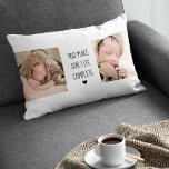 Modern Two Photo | You Make Our Life Complete  Lumbar Pillow<br><div class="desc">Modern Two Photo | You Make Our Life Complete</div>