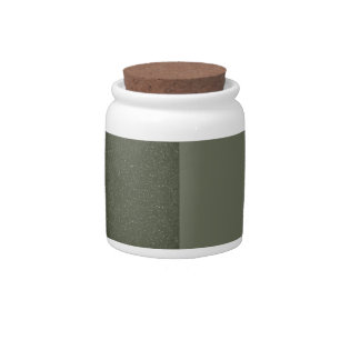 Modern Two-Tone Moss Candy Jar – Customizable