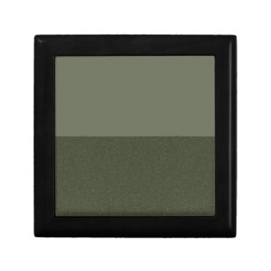 Modern Two-Tone Moss Green Jewelry Box – Customize
