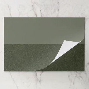Modern Two-Tone Moss Green Notepad – Customizable Paper Pad
