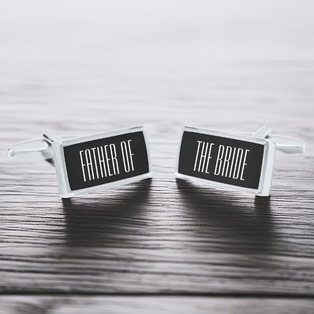Modern Type "Father of the Bride" Cufflinks (Creator Uploaded)