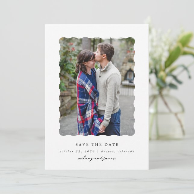 Modern Type  Save The Date (Standing Front)