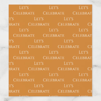 Modern typescript orange envelope liner