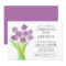 Modern Typographic Tulip Flowers Birthday Party