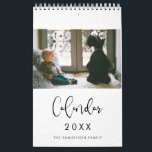 Modern typography 2024 family photos calendar<br><div class="desc">A modern photo calendar to customize with your family pictures,  a perfect way to start the year 2024. Fully customizable text colors.</div>