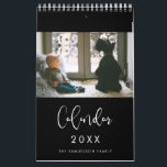 Modern typography 2025 family photos calendar<br><div class="desc">A modern photo calendar to customize with your family pictures,  a perfect way to start the year 2025. Fully customizable text colors.</div>