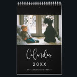 Modern typography 2026 family photos calendar<br><div class="desc">A modern photo calendar to customize with your family pictures,  a perfect way to start the year 2026. Fully customizable text colors.</div>