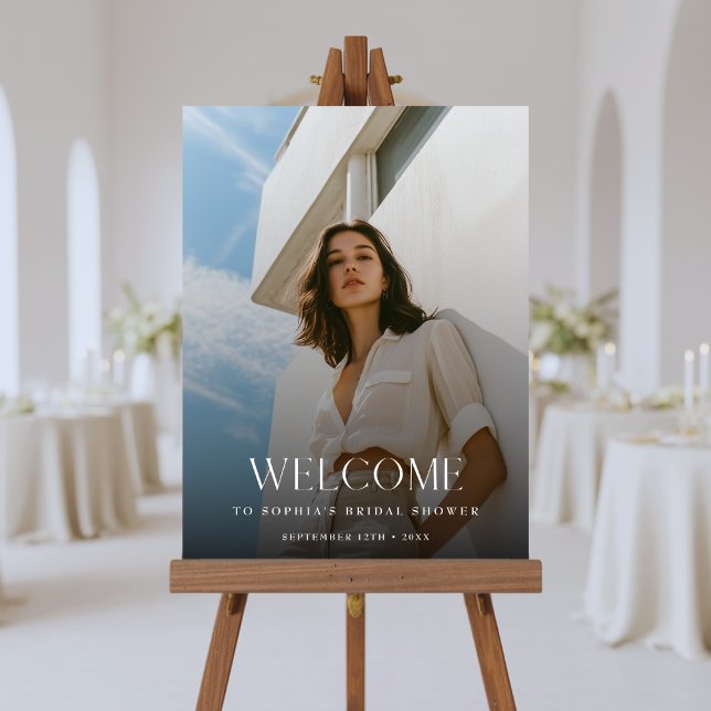 Modern Typography Any event Bridal Shower Welcome Foam Board (Creator Uploaded)