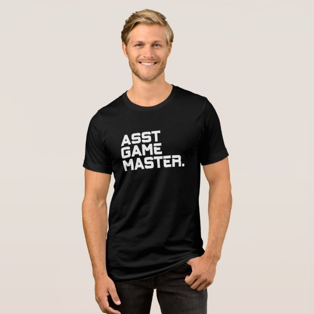 Modern Typography Asst Game Master Men's Matching Tri-Blend Shirt (Front Full)