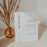 Modern Typography Bar Mitzvah Kippah Pedestal Sign<br><div class="desc">Mazel tov on this special occasion! Make your son's Bar Mitzvah ceremony special with this minimalist Kippah tabletop pedestal sign with black typography. This sign gives a definition of a kippah and instructions for guests.</div>