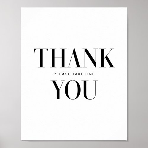  Modern Typography Bold Thank You Sign