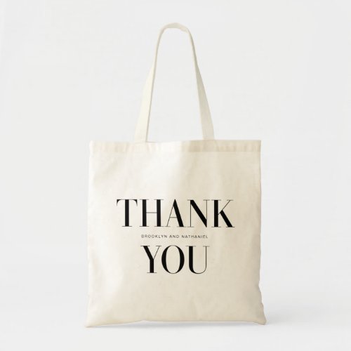  Modern Typography Bold Thank You Tote Bag