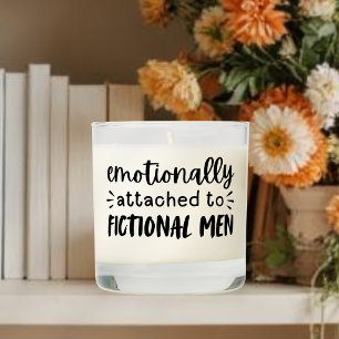 Modern Typography Book Lover Humor Quote Scented Candle