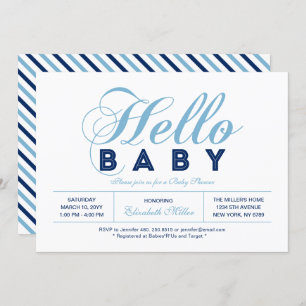 Modern Typography Boy Baby Shower, Sprinkle Invitation