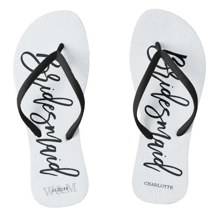 bridesmaid flip flops
