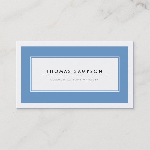 Modern Typography Business Cards - Blue