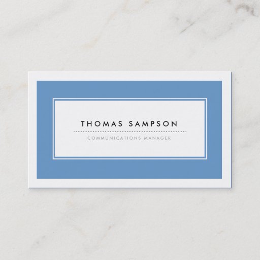 Customizable Modern Typography Business Cards - Blue