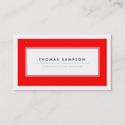 Modern Typography Business Cards _ Red