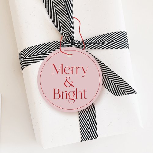 Modern Typography Christmas Hang Tag