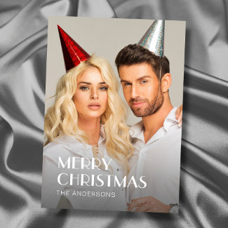 Modern Typography Christmas Photo 2 Side Design