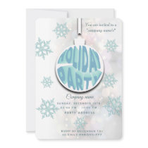 Modern typography corporate Holiday party  Invitation