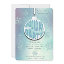 Modern typography corporate Holiday party  Invitation
