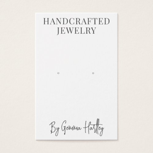 Modern Typography Earring Display Cards