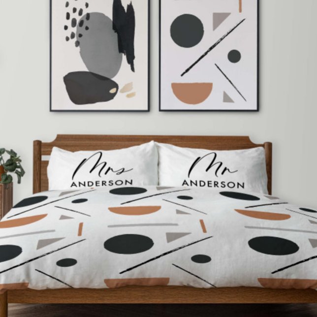 Modern typography elegant script mrs gift pillow case (Creator Uploaded)