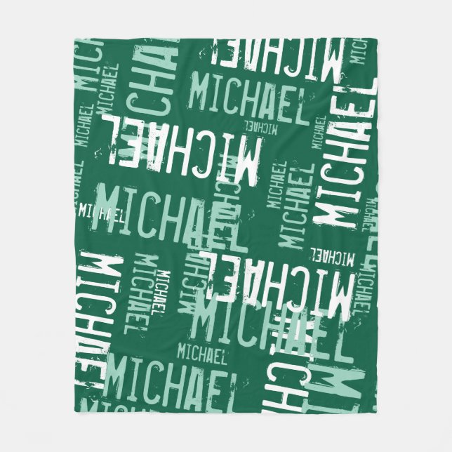 Modern Typography  Fleece Blanket (Front)