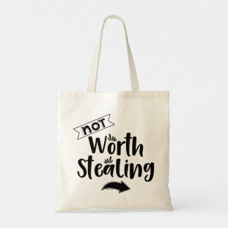 Modern Typography funny Quotes Tote Bag